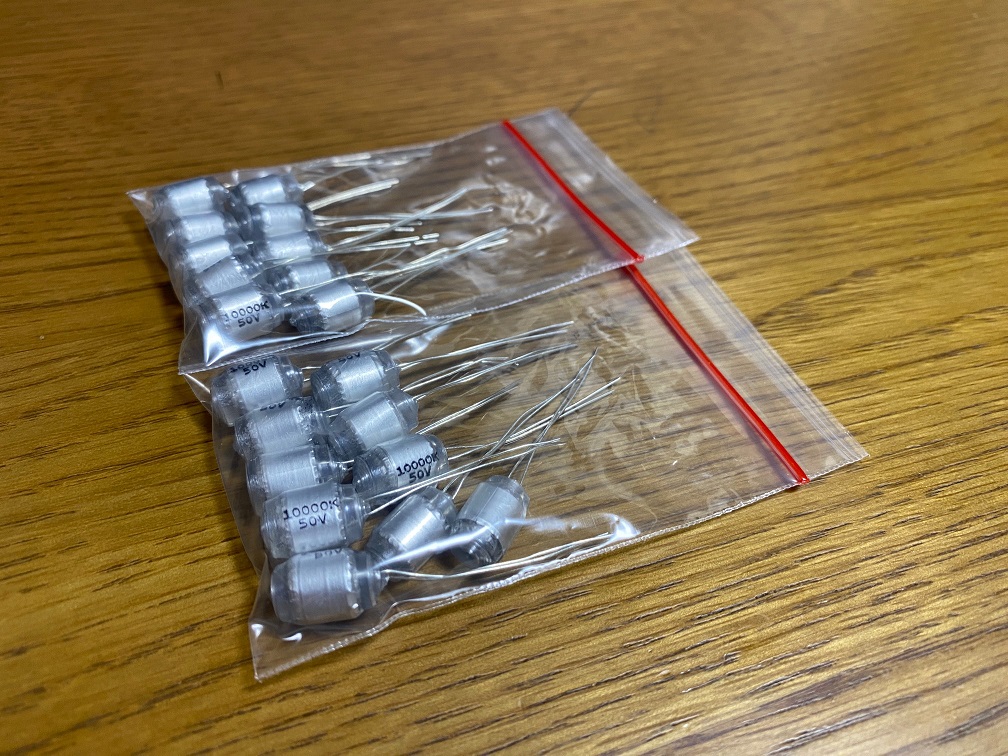 スチロールコンデンサの写真