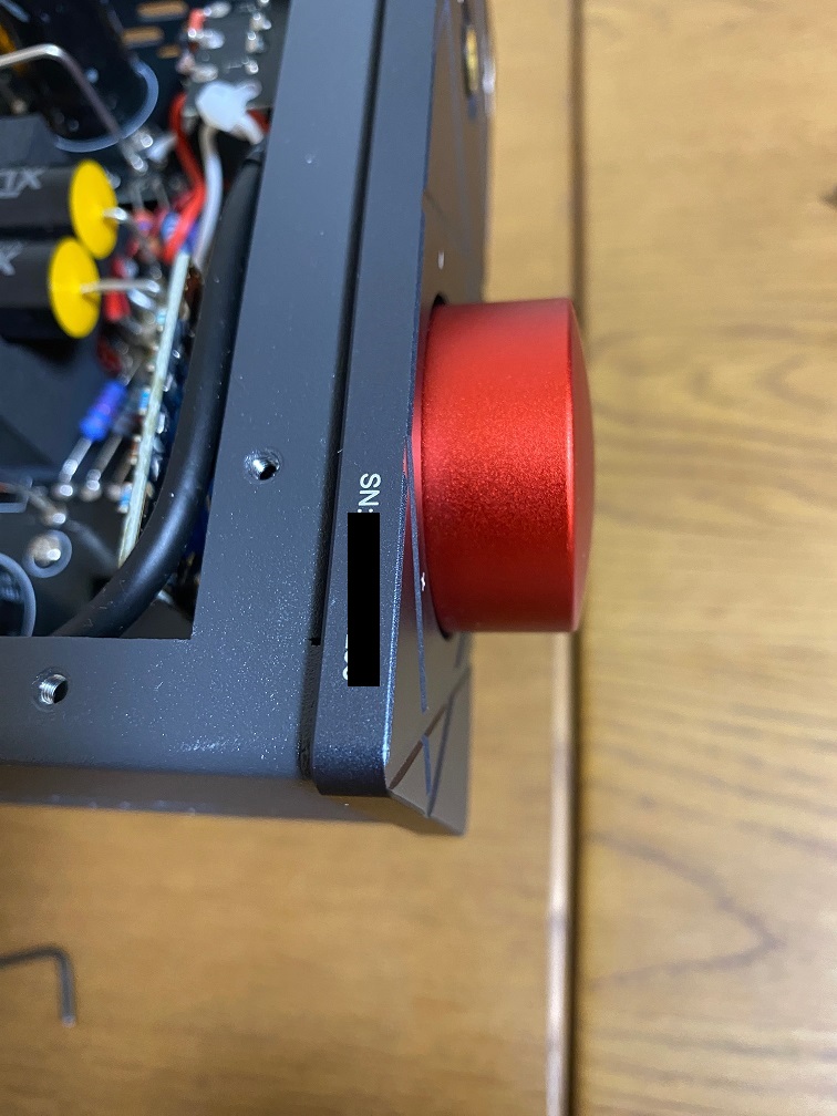 真空管ヘッドホンアンプXDUOO TA-66のボリューム周りの写真