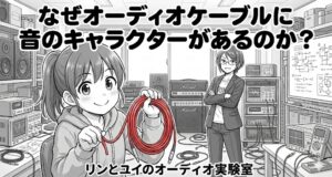 なぜ『オーディオケーブルに音のキャラクターがあるのか？』（マンガ版）