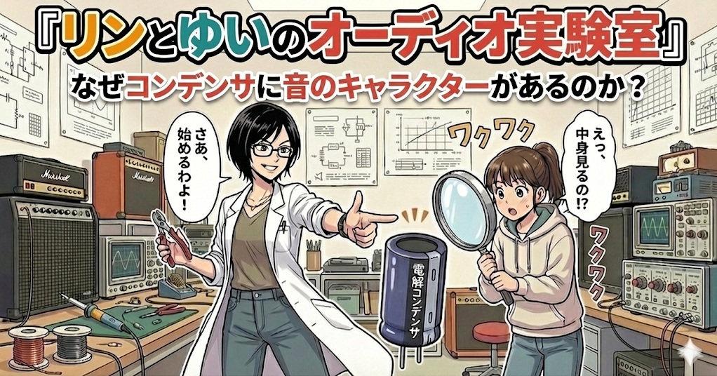 なぜコンデンサの音にキャラクターがあるのかイラスト