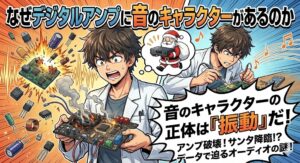 なぜデジタルアンプの音に個性があるのか。振動実験で迫るマイクロフォニック音の謎PART2（続き）