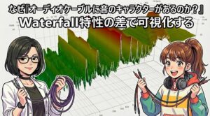 なぜ『オーディオケーブルに音のキャラクターがあるのか？』rev2. Waterfall特性の差で可視化する